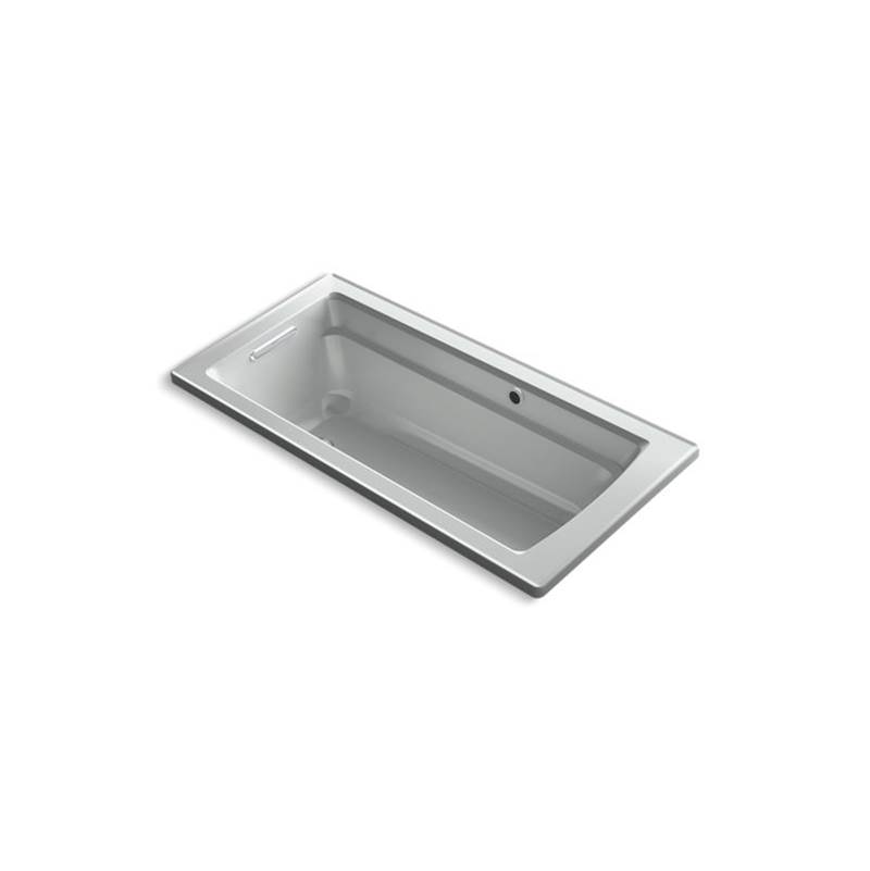 Kohler Archer® 66'' x 32'' drop-in bath with Bask® heated surface and end drain