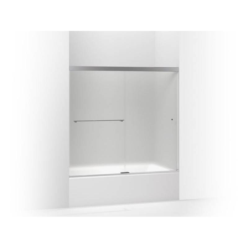 Kohler Revel® Sliding bath door, 55-1/2'' H x 56-5/8 - 59-5/8'' W, with 1/4'' thick Frosted glass