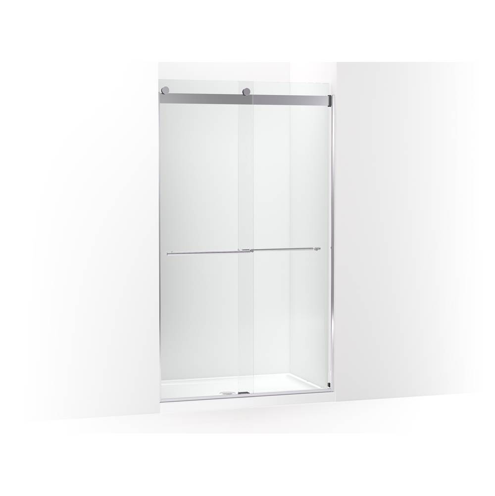 Kohler Levity Plus less Sliding Shower Door, 81-5/8 in. H X 44-5/8 - 47-5/8 in. W, With 3/8 in.-Thick Crystal Clear Glass