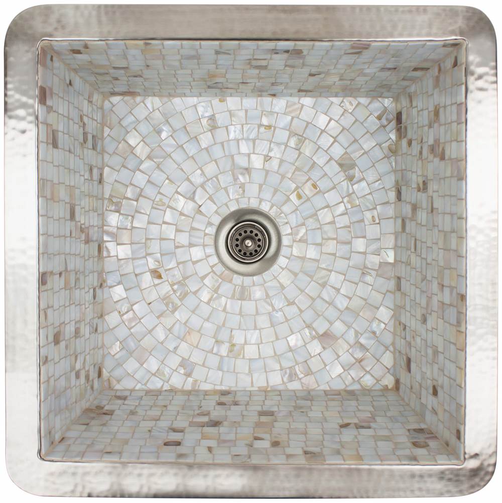 Linkasink Satin Nickel with Tile Pattern and Color Options
