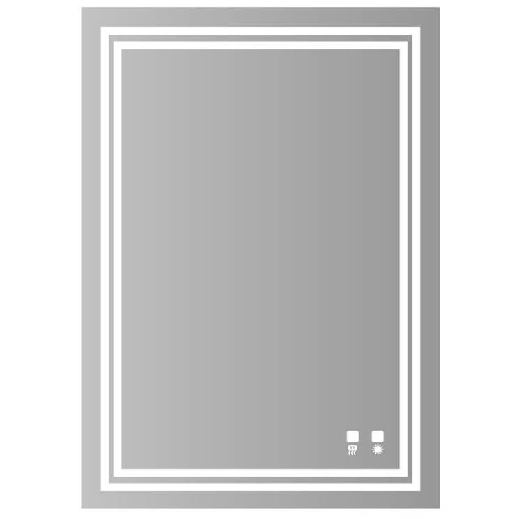 Madeli Zen Illuminated Slique Mirror, Mirror. 30'' X 30'' Lumentouch , On/Off Dimmer Switch. Defogger