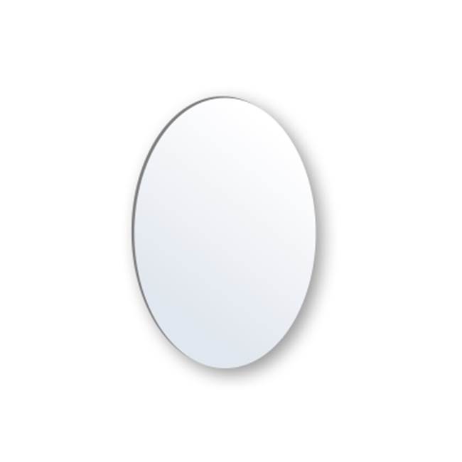 Madeli Evo Oval Mirror 20'' X 30'', Frosted Edge. Dual Installation,