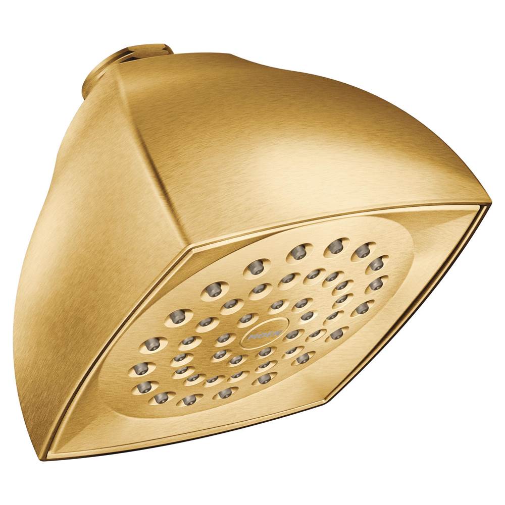 Moen Voss Single Function 4-1/16'' Diameter Showerhead, Brushed Gold