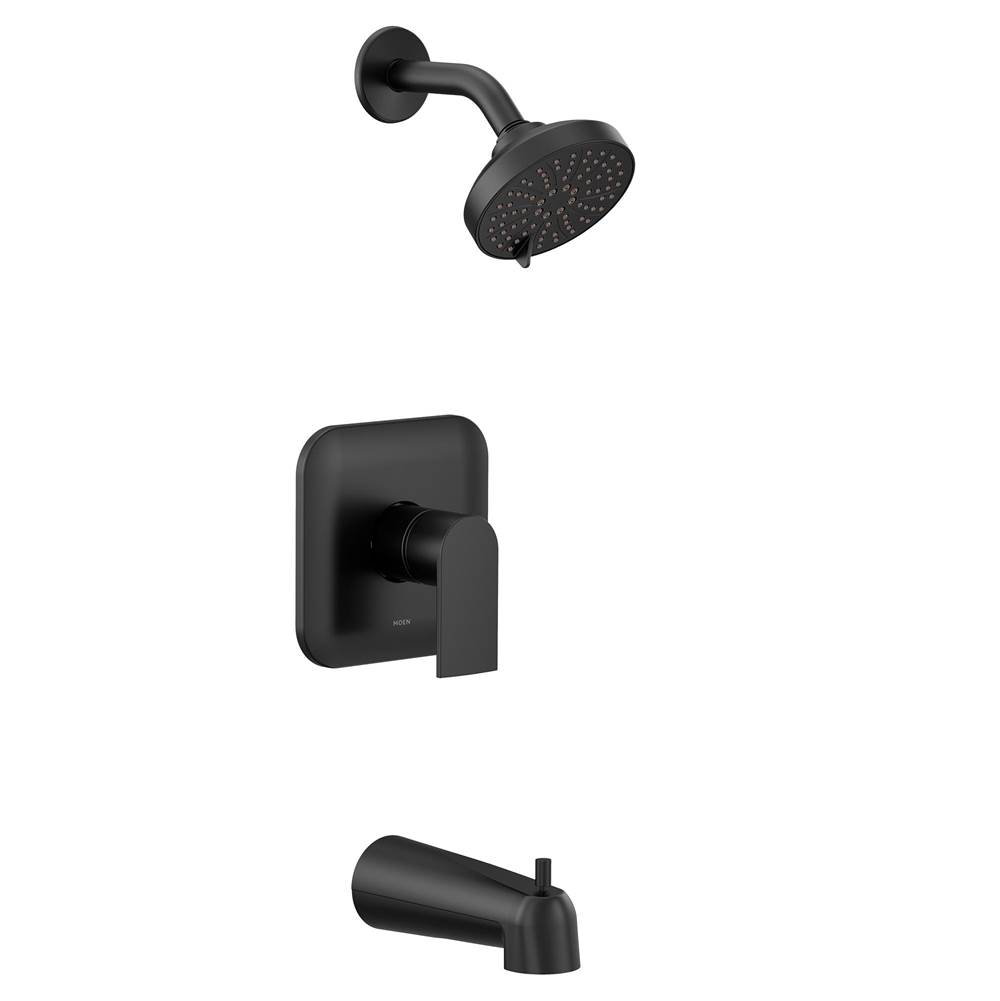 Moen Genta M-CORE 2-Series Eco Performance 1-Handle Tub and Shower Trim Kit in Matte Black (Valve Sold Separately)