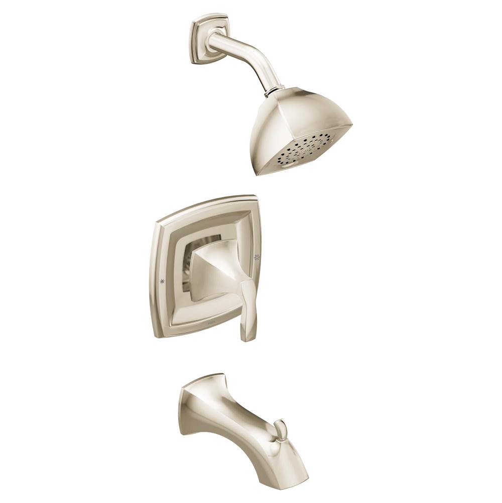 Moen Voss Posi-Temp 1-Handle Tub and Shower Trim Kit in Polished Nickel (Valve Sold Separately)