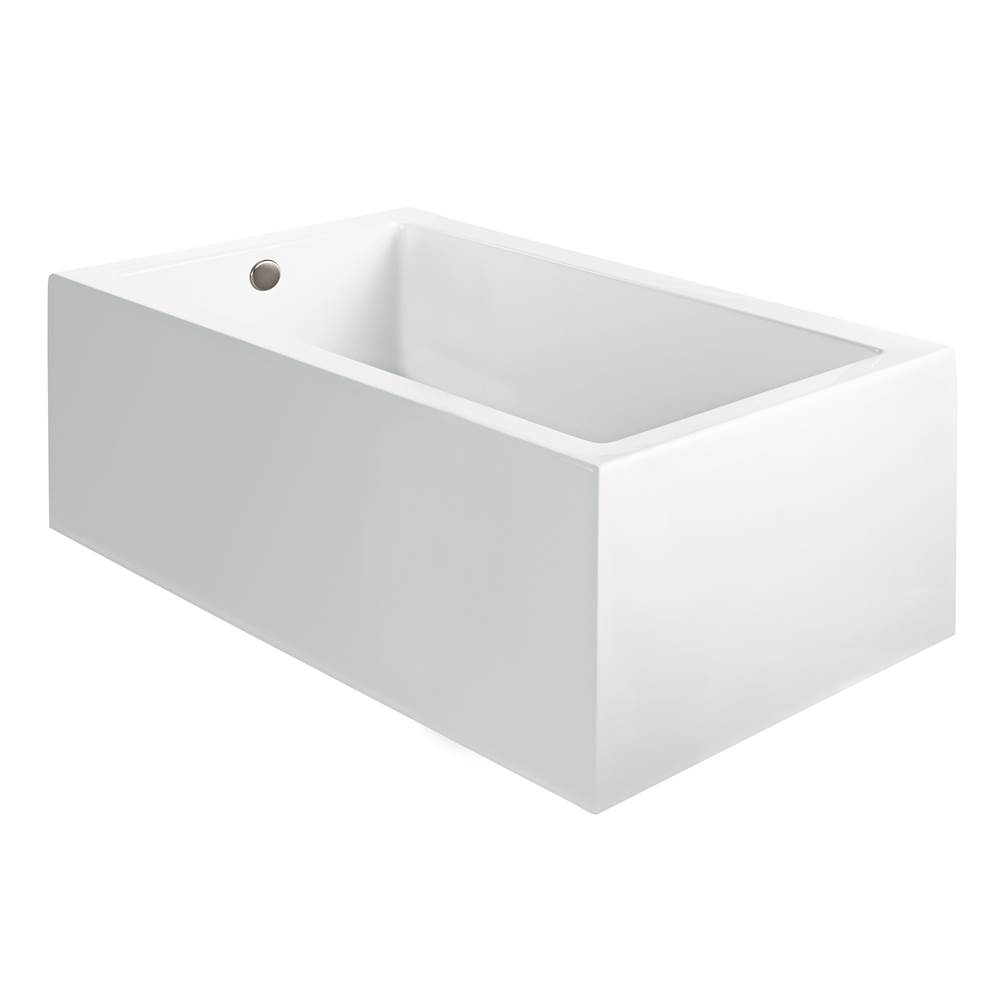 MTI Baths Andrea 12A Acrylic Cxl Sculpted 1 Side Air Bath - White (59.75X42)
