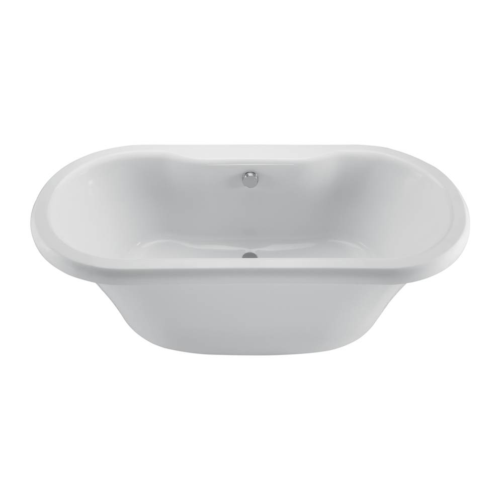 MTI Baths Melinda 6 Acrylic Cxl Freestanding Faucet Deck Air Bath Elite - White (71.625X35.5)