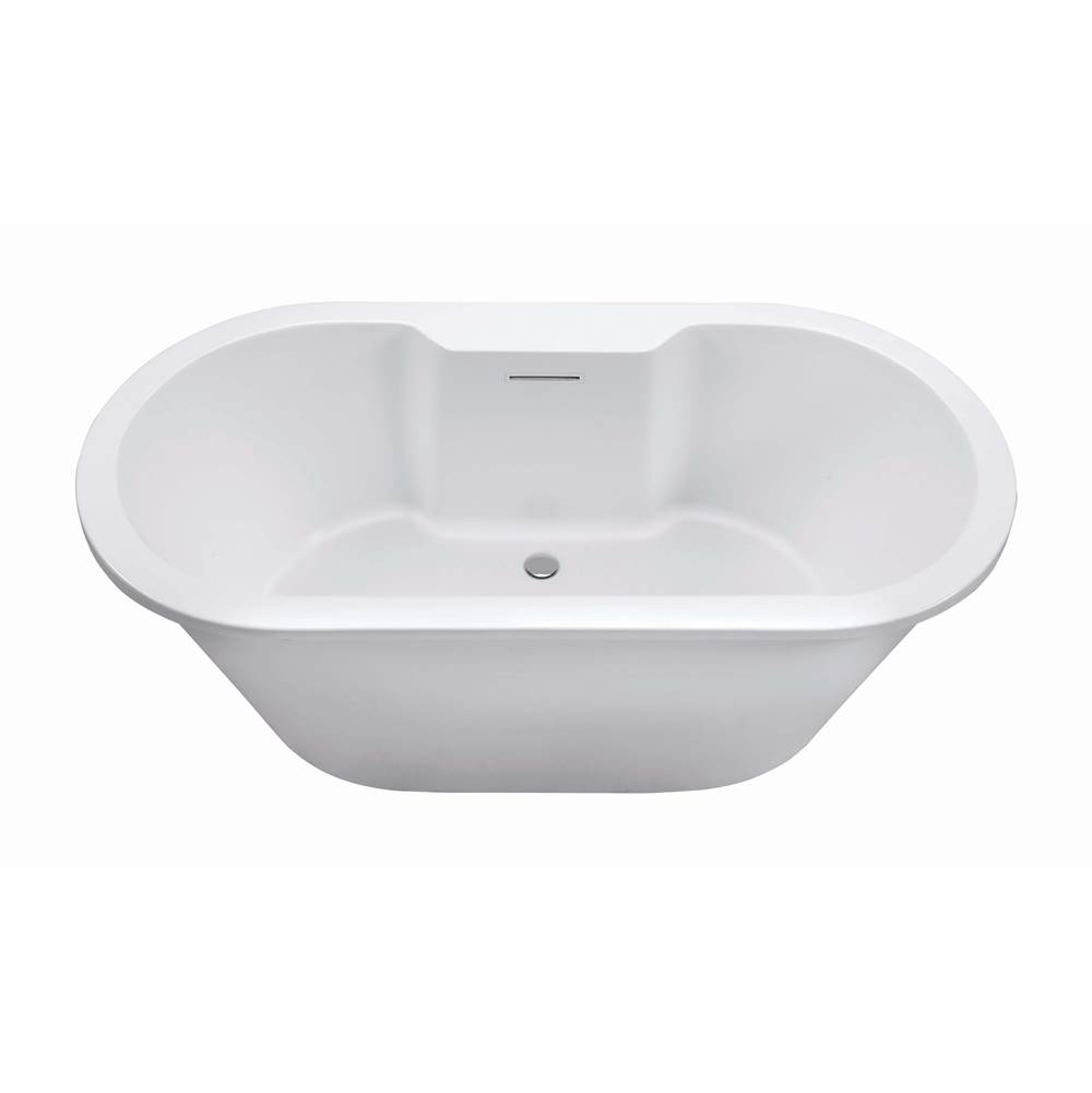 MTI Baths New Yorker 10 Dolomatte Freestanding Faucet Deck Soaker - White (71.75X35.5)