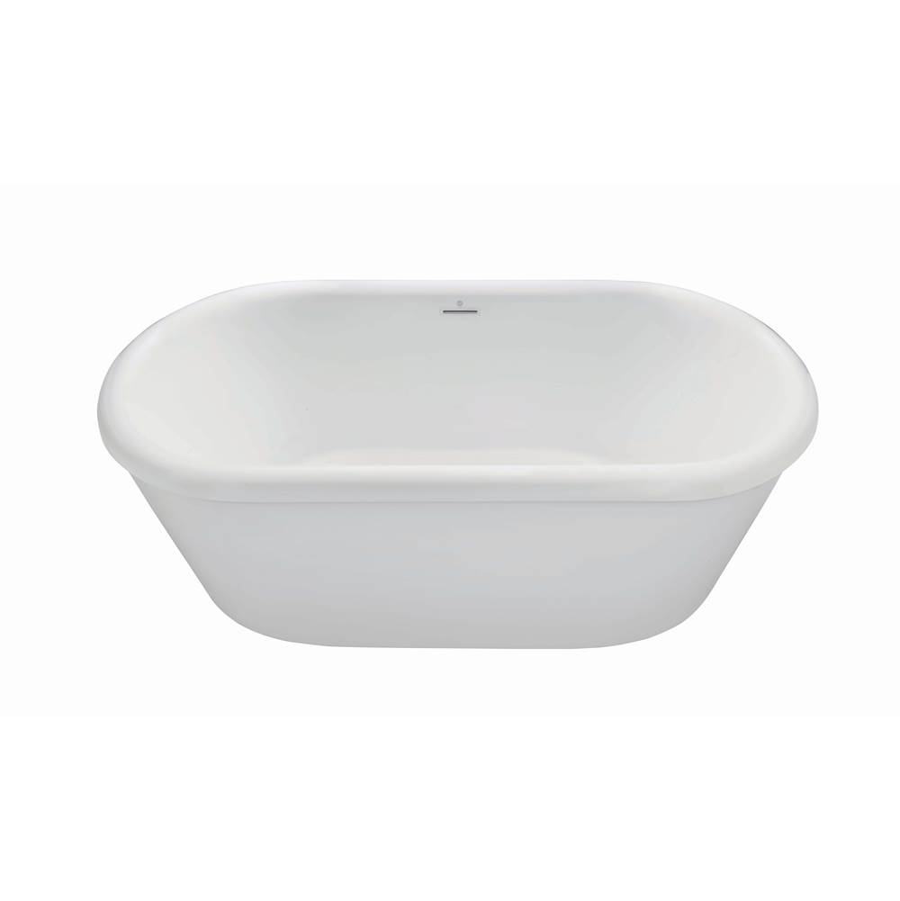 MTI Baths Noella Dolomatte Freestanding Air Bath - White (65X33.75)