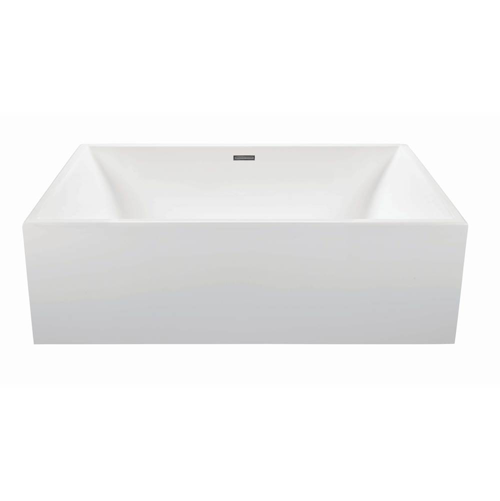 MTI Baths Owen Dolomatte Freestanding Sculpted Air Bath Elite - White (66X35.75)