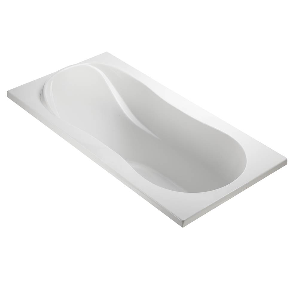 MTI Baths Reflection 1 Acrylic Cxl Drop In Air Bath Elite/Microbubbles - White (65.75X35.75)