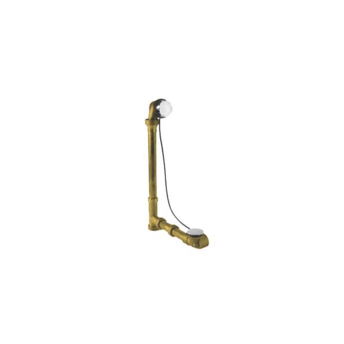 Mountain Plumbing Brass Body Cable Operated Bath Waste & Overflow Drain with Patented Flexible Overflow Neck for 27'' Tub
