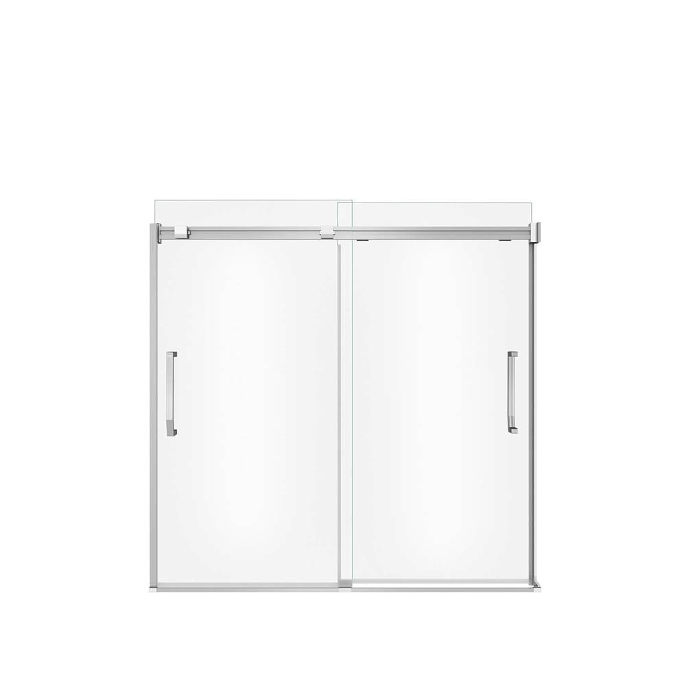 Maax Inverto 56-59 x 55 1/2-59 in. 8mm Sliding Tub Door for Alcove Installation with Clear glass in Chrome