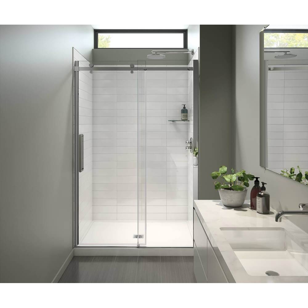 Maax B3X 4836 Acrylic Alcove Shower Base with Center Drain in White