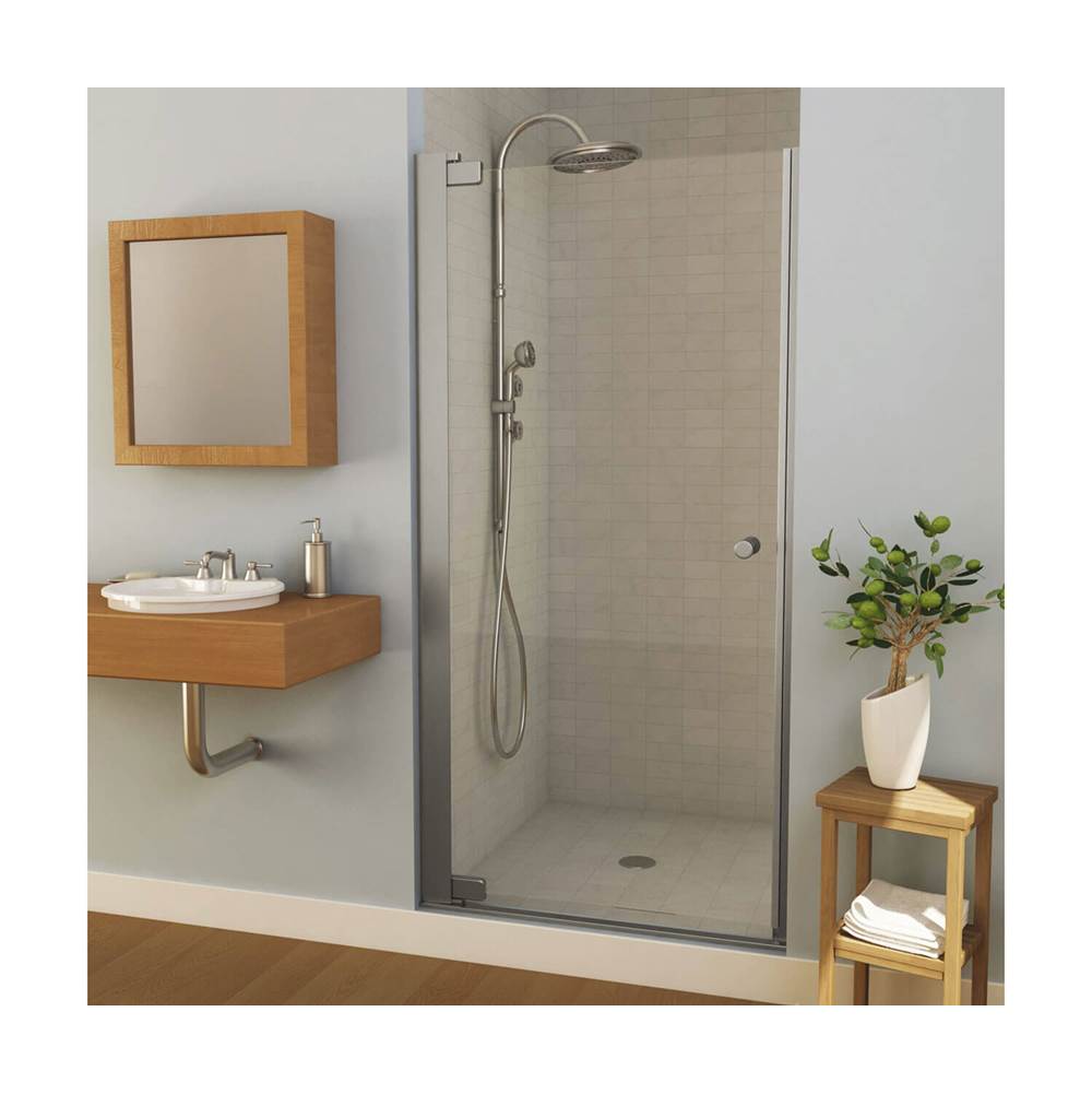 Maax Madono 31 1/2-33 1/2 x 67 in. 6 mm Pivot Shower Door for Alcove Installation with Clear glass in Chrome