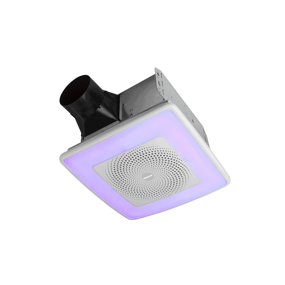 Broan Nutone 110 CFM, 1.5 Sones ChromaComfort™ w/ Sensonic™ Bluetooth® Speaker