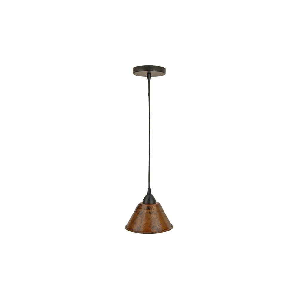 Premier Copper Products Hand Hammered Copper 7'' Cone Pendant Light