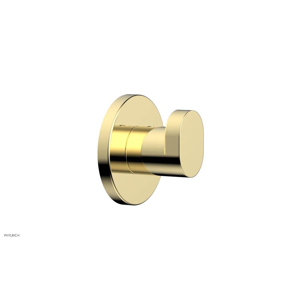 Phylrich ROND Robe Hook in Polished Brass