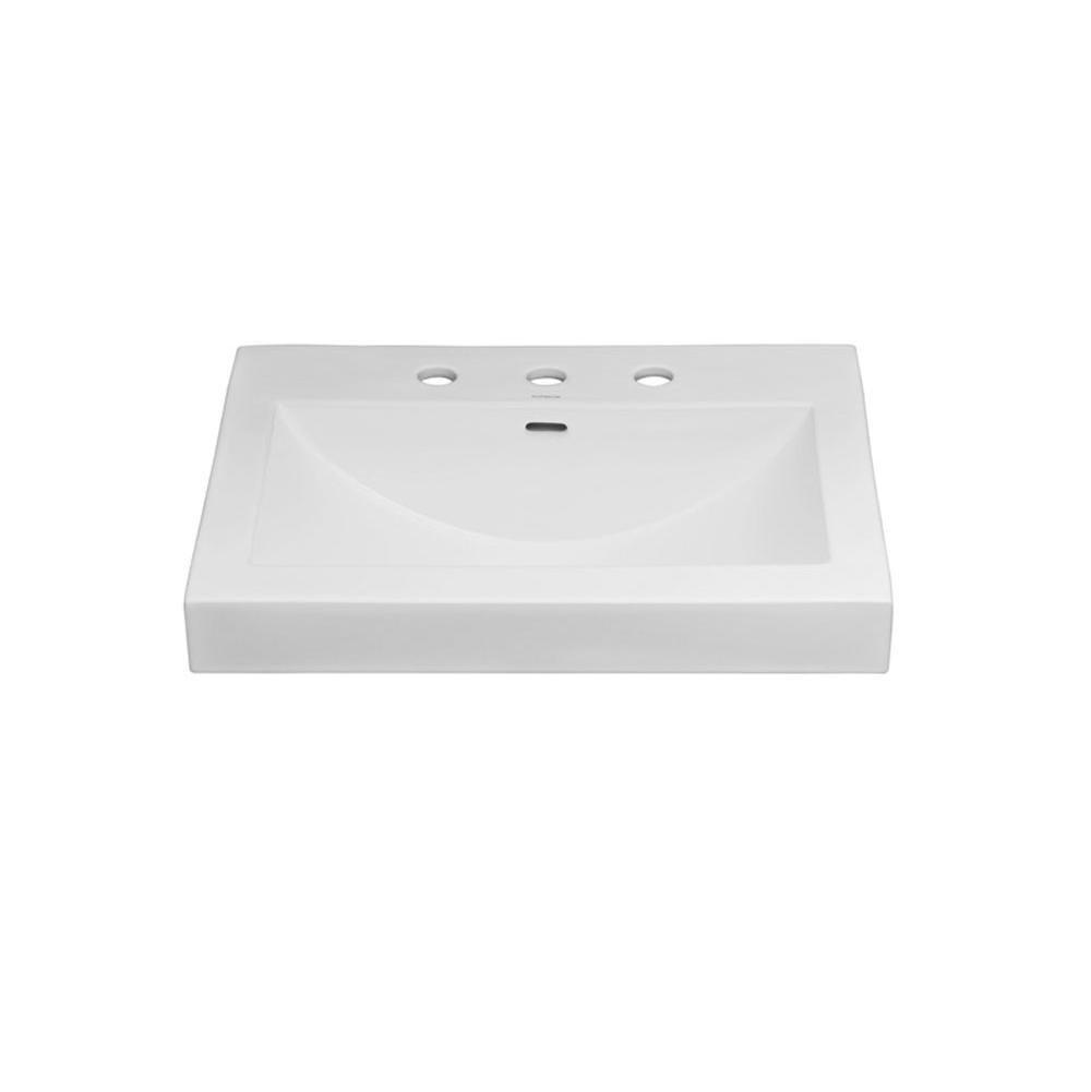 Ronbow 24'' Evin™  Ceramic Sinktop with 8'' Widespread Faucet Hole in White