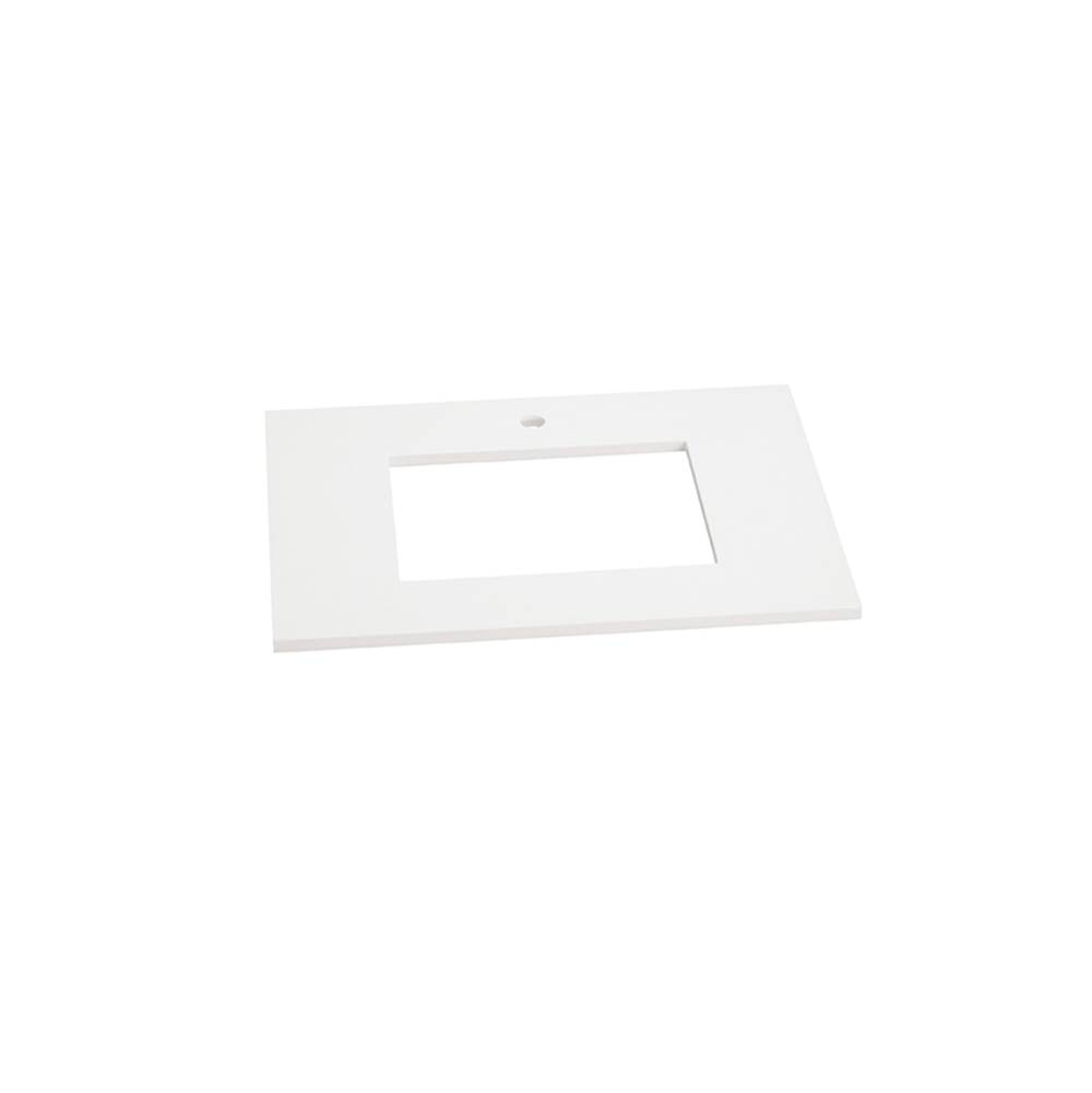 Ronbow 24'' x 19'' TechStone™  Vanity Top in Solid White - 3/4'' Thick