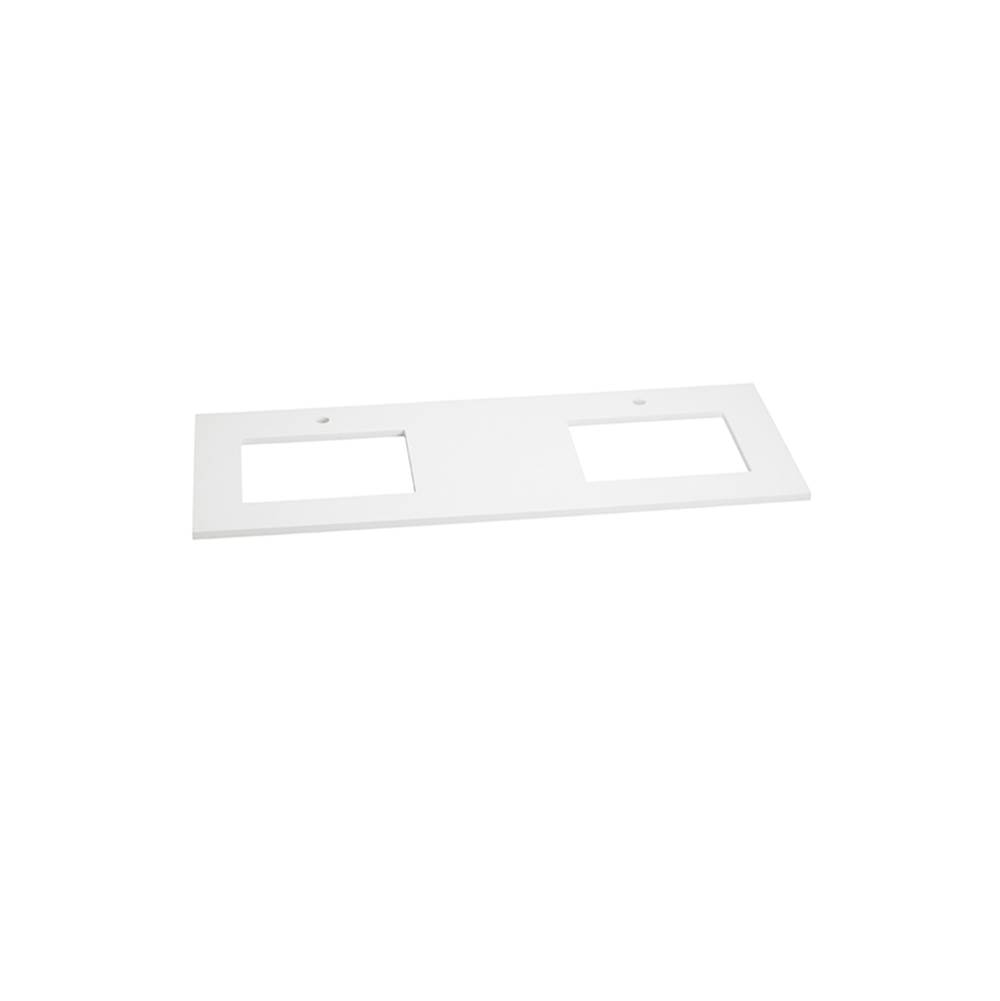Ronbow 59'' x 19'' TechStone™  Vanity Top in Solid White - 3/4'' Thick