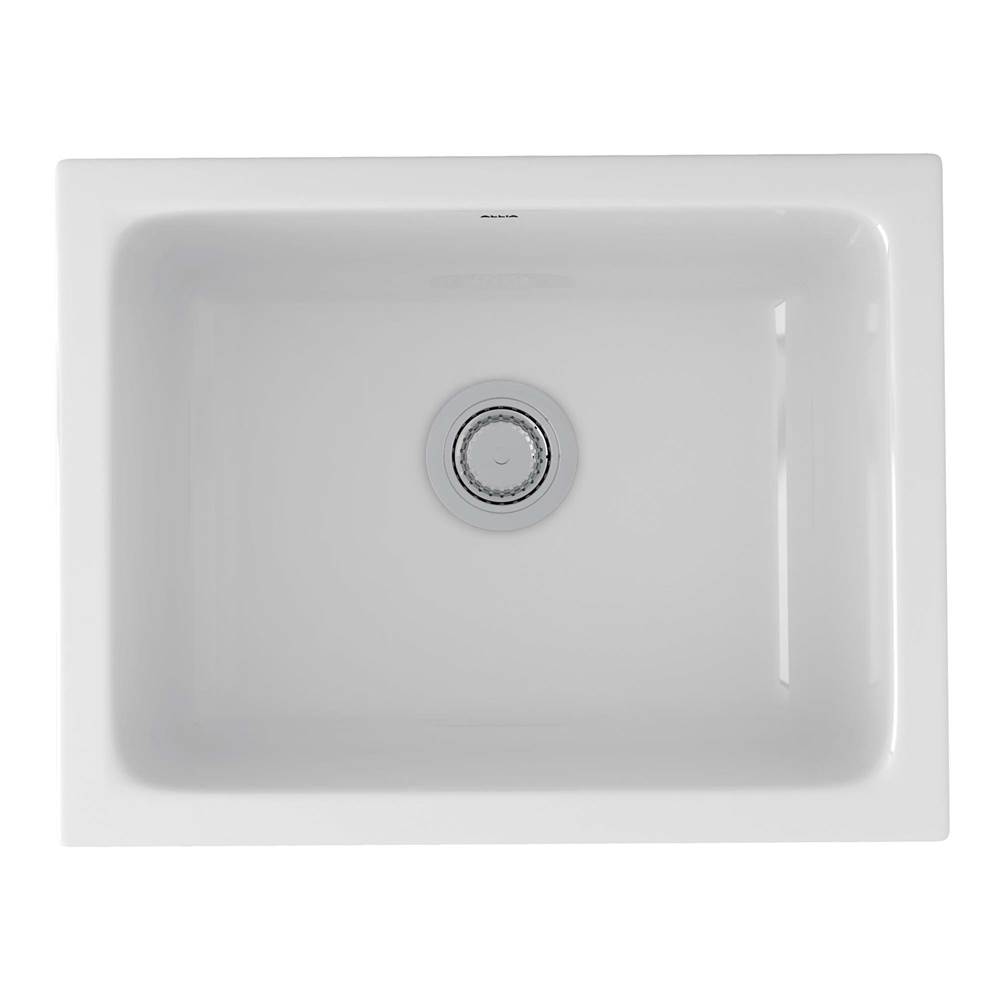 Rohl Allia™ 24'' Fireclay Single Bowl Undermount Kitchen Or Laundry Sink