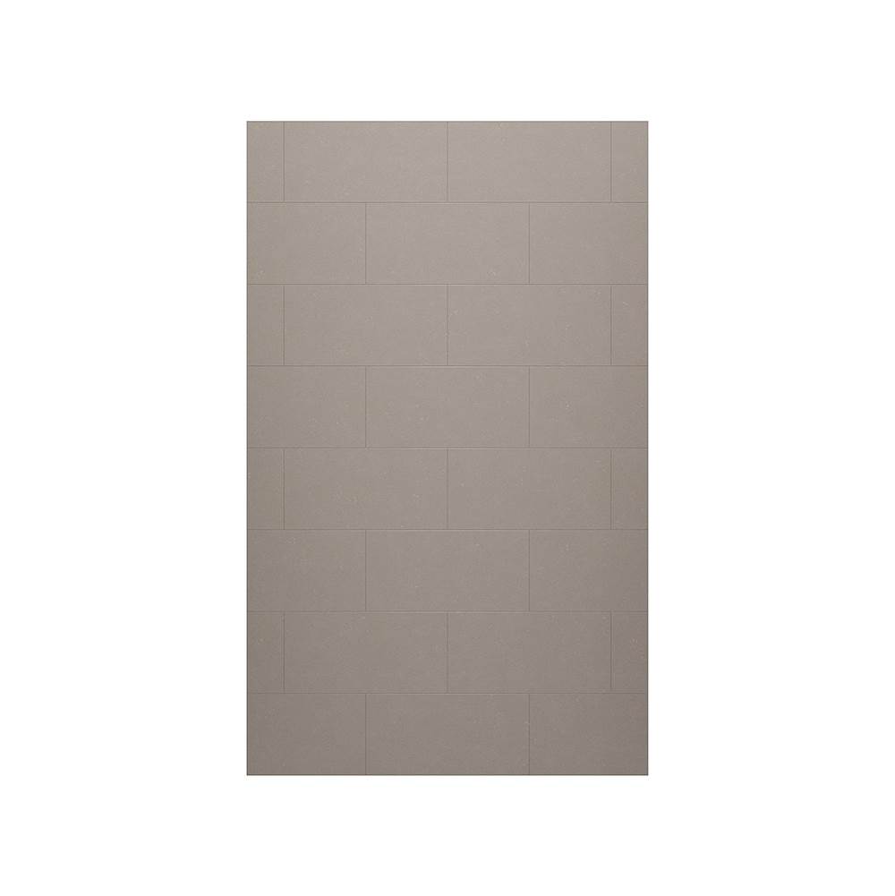 Swan TSMK-8434-1 34 x 84 Swanstone® Traditional Subway Tile Glue up Bathtub and Shower Single Wall Panel in Clay