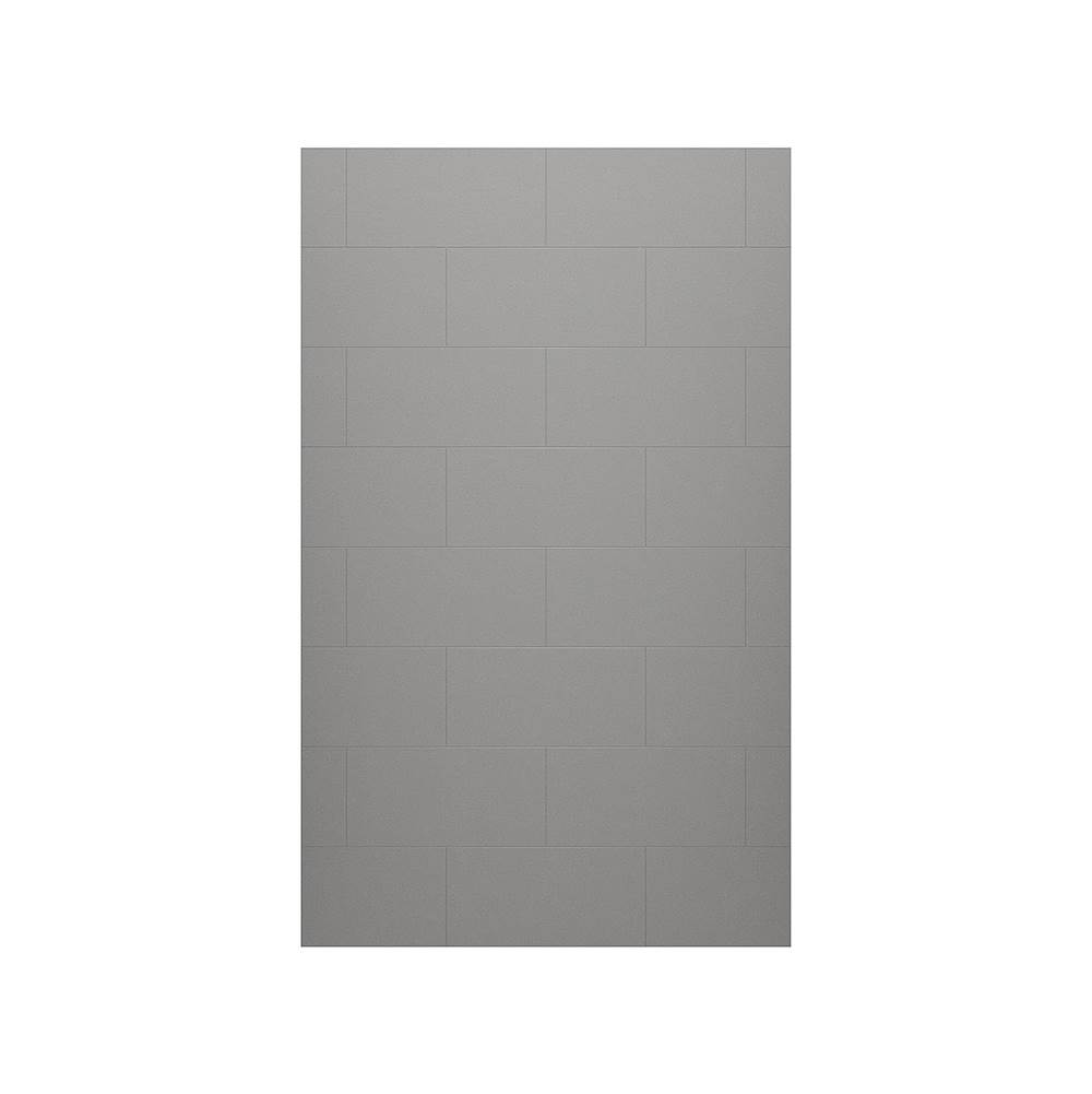 Swan TSMK-9632-1 32 x 96 Swanstone® Traditional Subway Tile Glue up Bathtub and Shower Single Wall Panel in Ash Gray