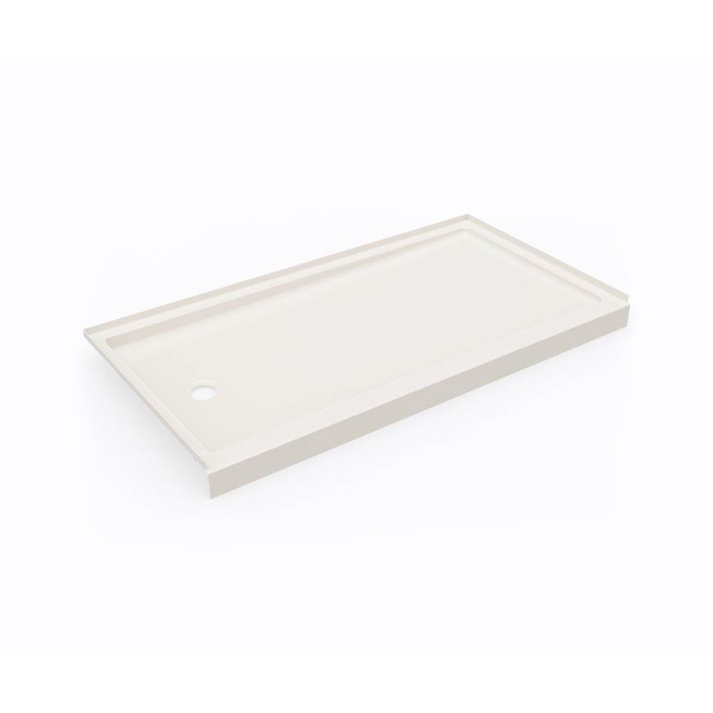 Swan SR-3260LM/RM 32 x 60 Swanstone® Alcove Shower Pan with Right Hand Drain in Bisque