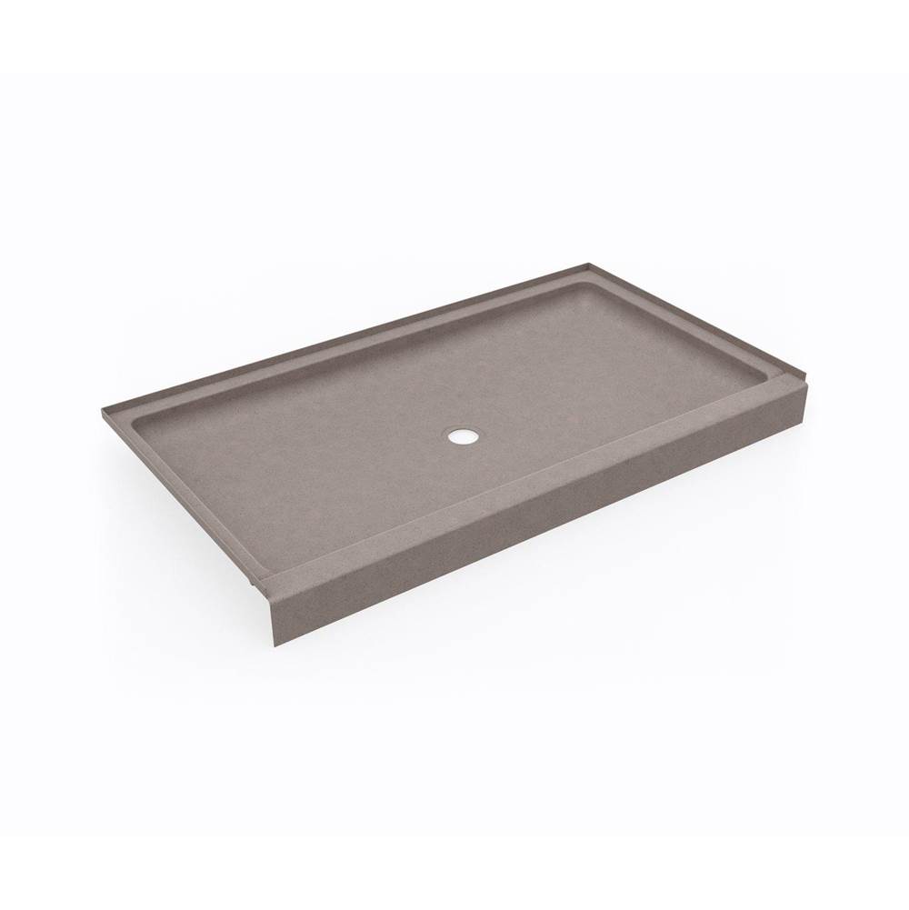 Swan SS-3460 34 x 60 Swanstone® Alcove Shower Pan with Center Drain Clay