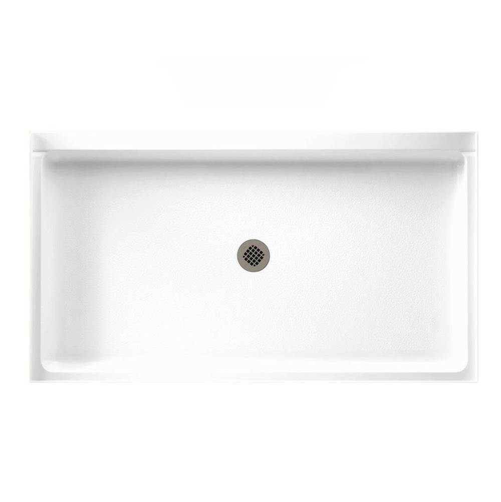 Swan SS-3260 32 x 60 Swanstone Alcove Shower Pan with Center Drain in Carrara
