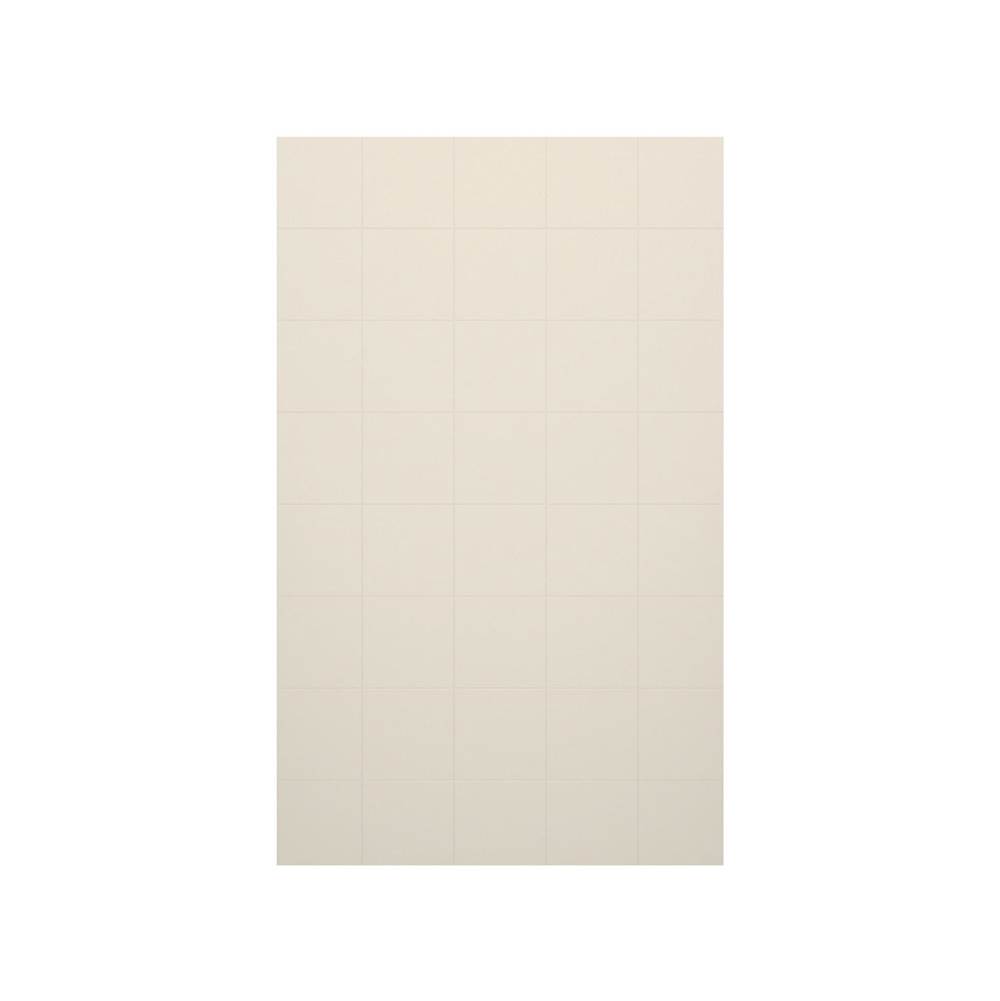Swan SSSQ-6296-1 62 x 96 Swanstone® Square Tile Glue up Bath Single Wall Panel in Bisque