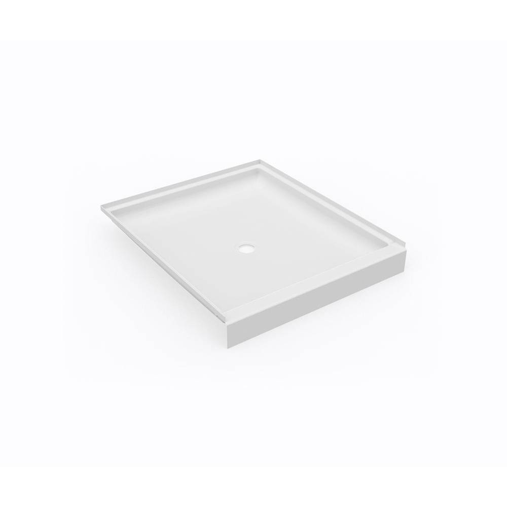 Swan SS-4236 42 x 36 Swanstone® Alcove Shower Pan with Center Drain in White