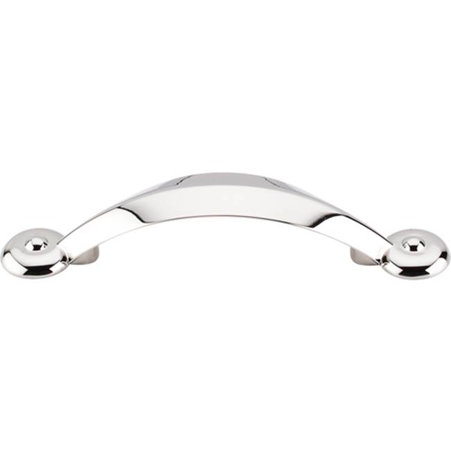Top Knobs Angle Pull 3 Inch (c-c) Polished Nickel