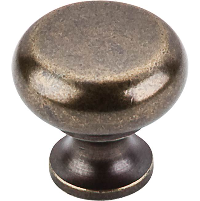Top Knobs Flat Faced Knob 1 1/4 Inch German Bronze