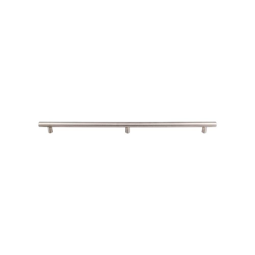 Top Knobs Hollow Bar Pull 3 posts - 2x18 1/8 inch (c-c) Brushed Stainless Steel