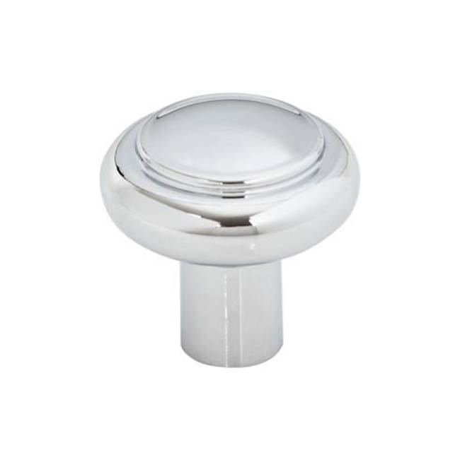 Top Knobs Clarence Knob 1 1/4 Inch Polished Chrome