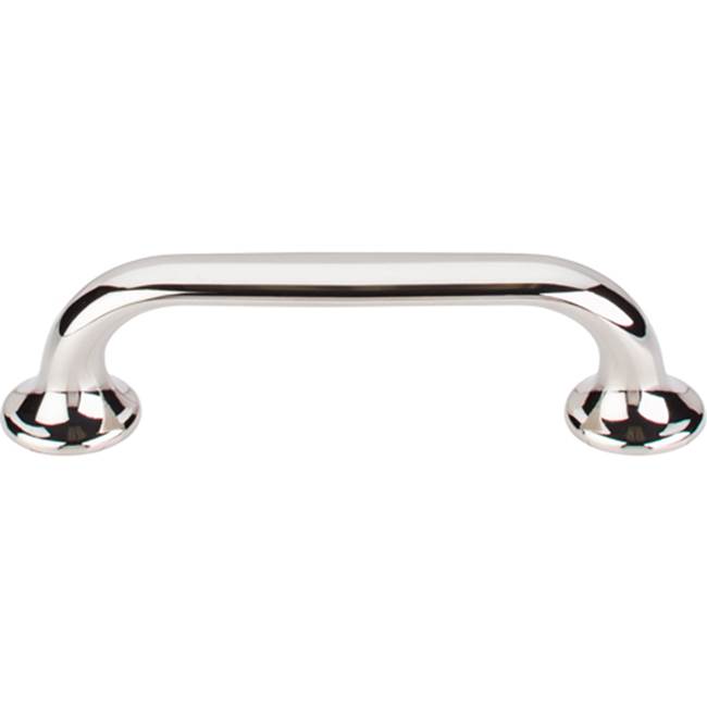 Top Knobs Oculus Oval Pull 3 3/4 Inch (c-c) Polished Nickel