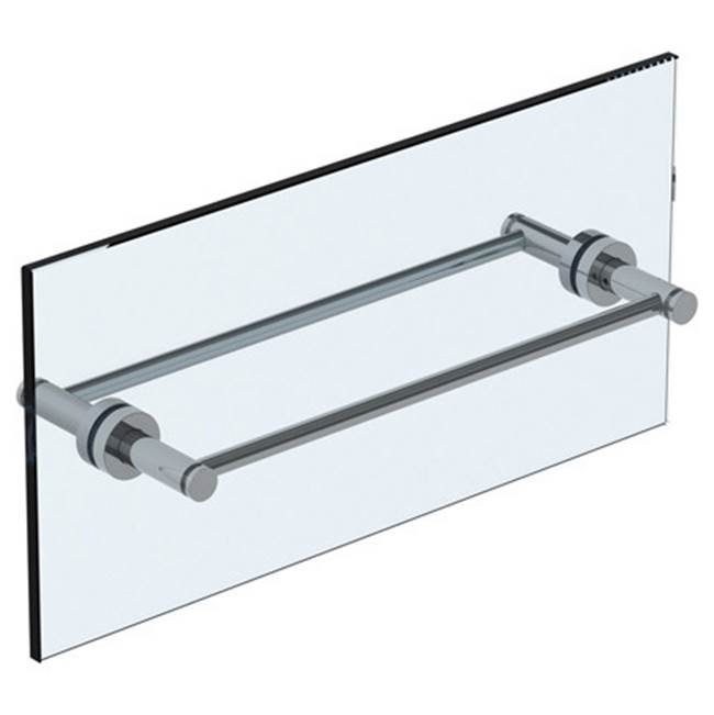Watermark Loft 2.0 12'' Double Shower Door Pull / Glass Mount Towel Bar
