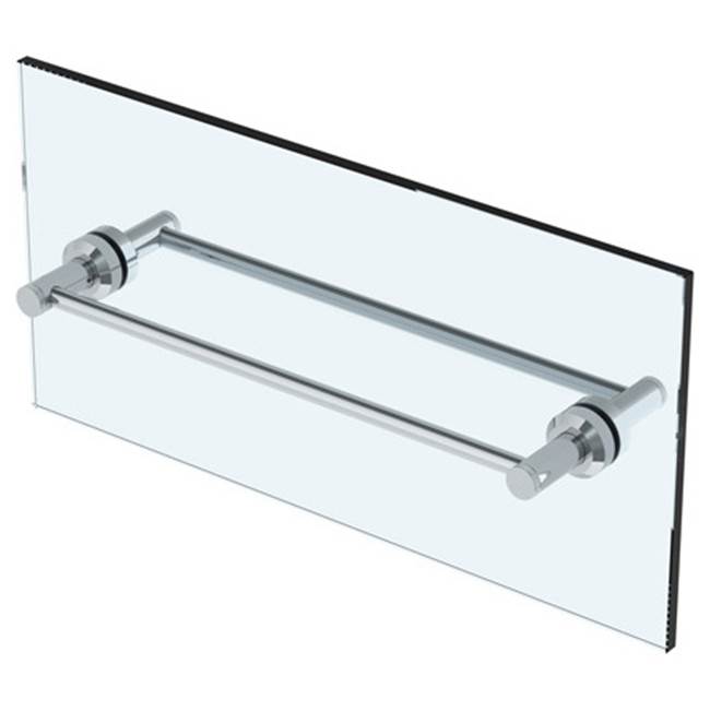Watermark Urbane 6'' double shower door pull/ glass mount towel bar