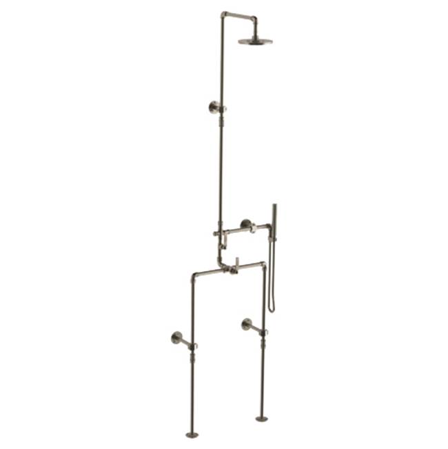 Watermark Floor Mounted Exposed Thermostatic Shower With Hand Shower Set And Diverter