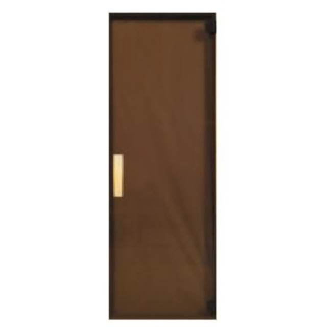 Amerec Sauna And Steam AGPL-2472 All Glass Door, LH, 24 x 72 x 8mm, Bronze,
