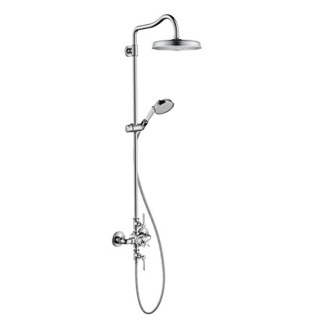 Axor Montreux Showerpipe 240 1-Jet, 2.0 GPM in Chrome