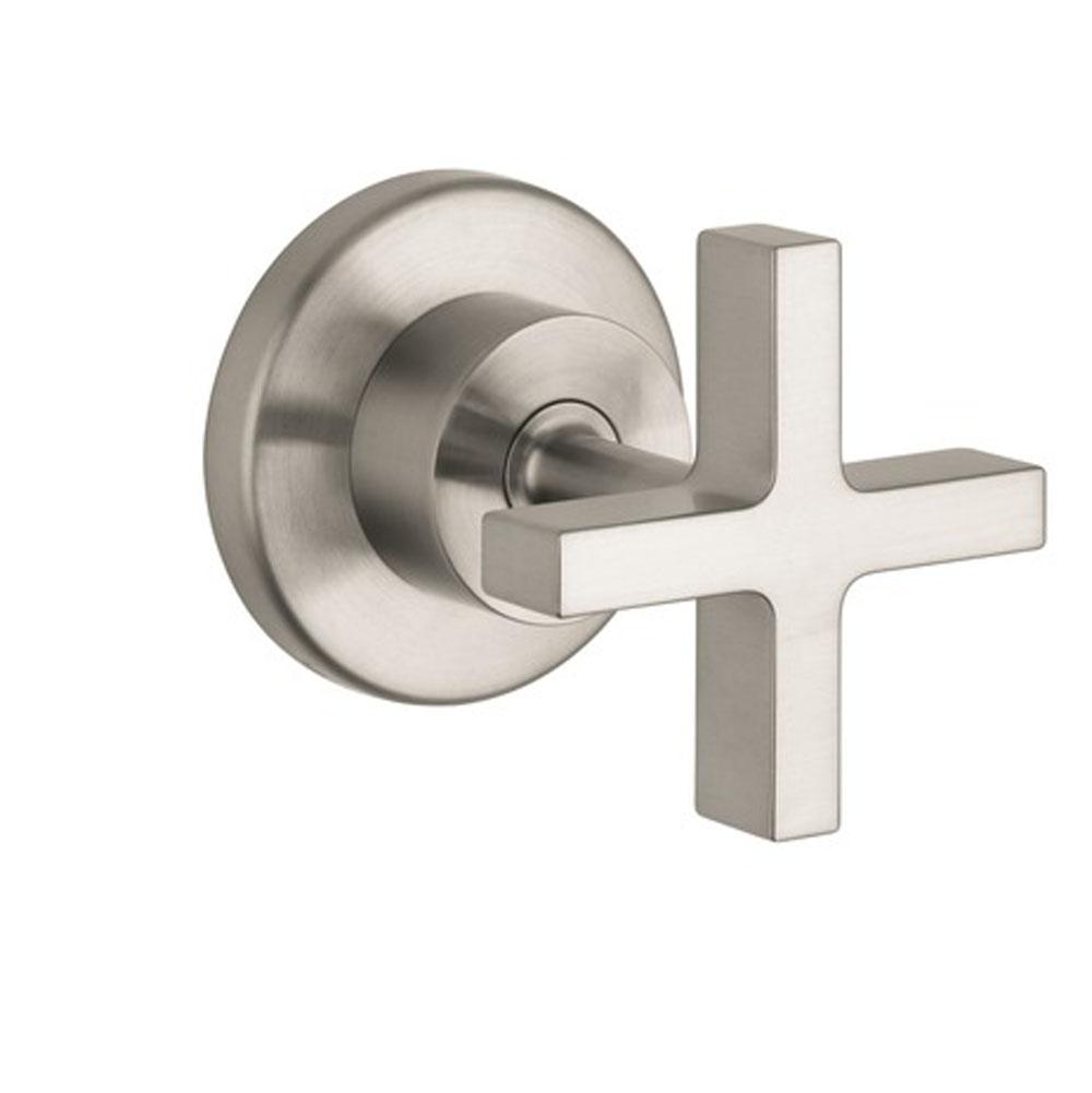 Axor Citterio Volume Control Trim with Cross Handle in Brushed Nickel