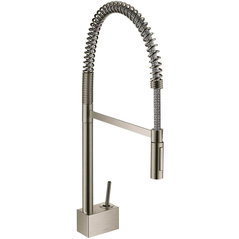 Axor Starck Semi-Pro Kitchen Faucet 2-Spray, 1.75 GPM in Steel Optic