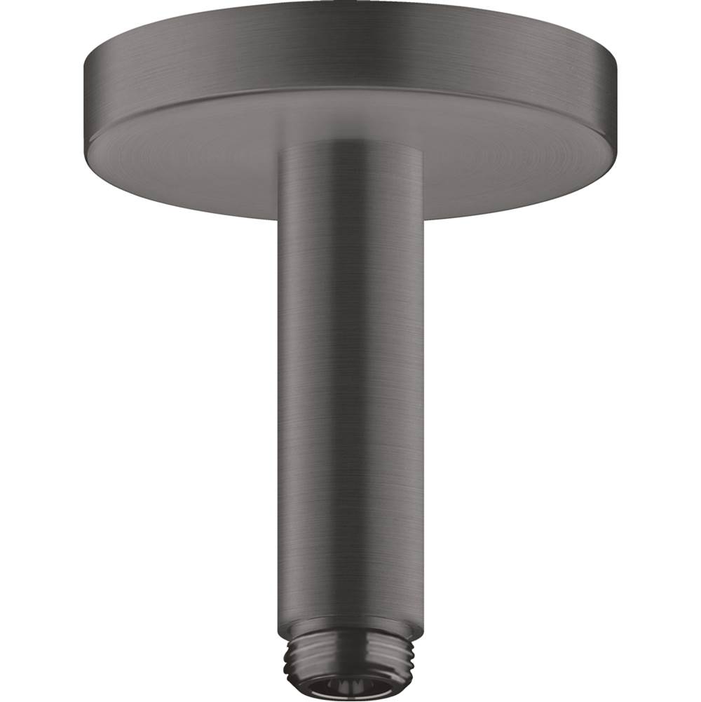 Axor ShowerSolutions Extension Pipe for Ceiling Mount, 4'' in Brushed Black Chrome