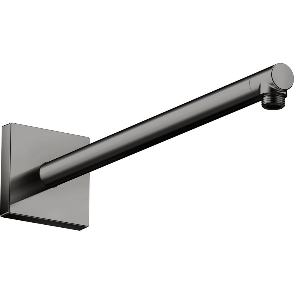 Axor ShowerSolutions Showerarm Square, 15'' in Polished Black Chrome