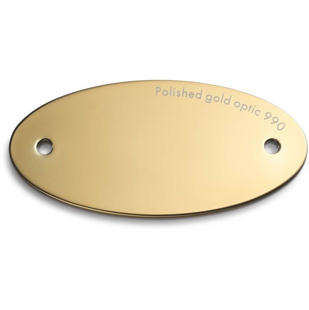 Axor Finish Sample Chip  in Polished Gold Optic