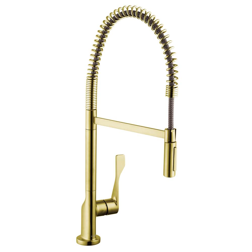 Axor Citterio  Semi-Pro Kitchen Faucet 2-Spray, 1.75 GPM in Brushed Gold Optic