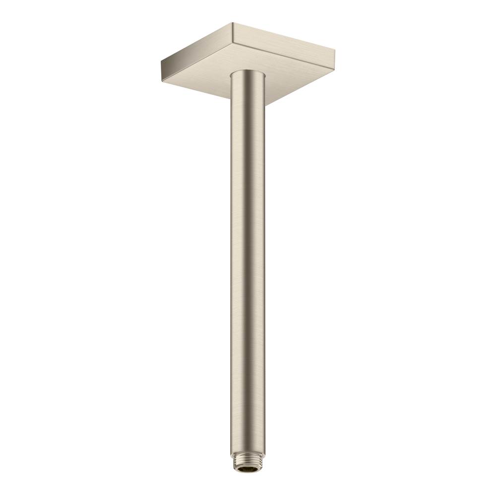 Axor ShowerSolutions Extension Pipe for Ceiling Mount Square, 12'' in Brushed Nickel